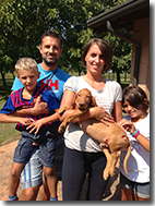 ELISA CON FAMIGLIA E CHARLIE SETTEMBRE 2013